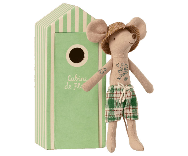 Maileg-Strandmaus, Papa in Cabin de Plage Hauptbild