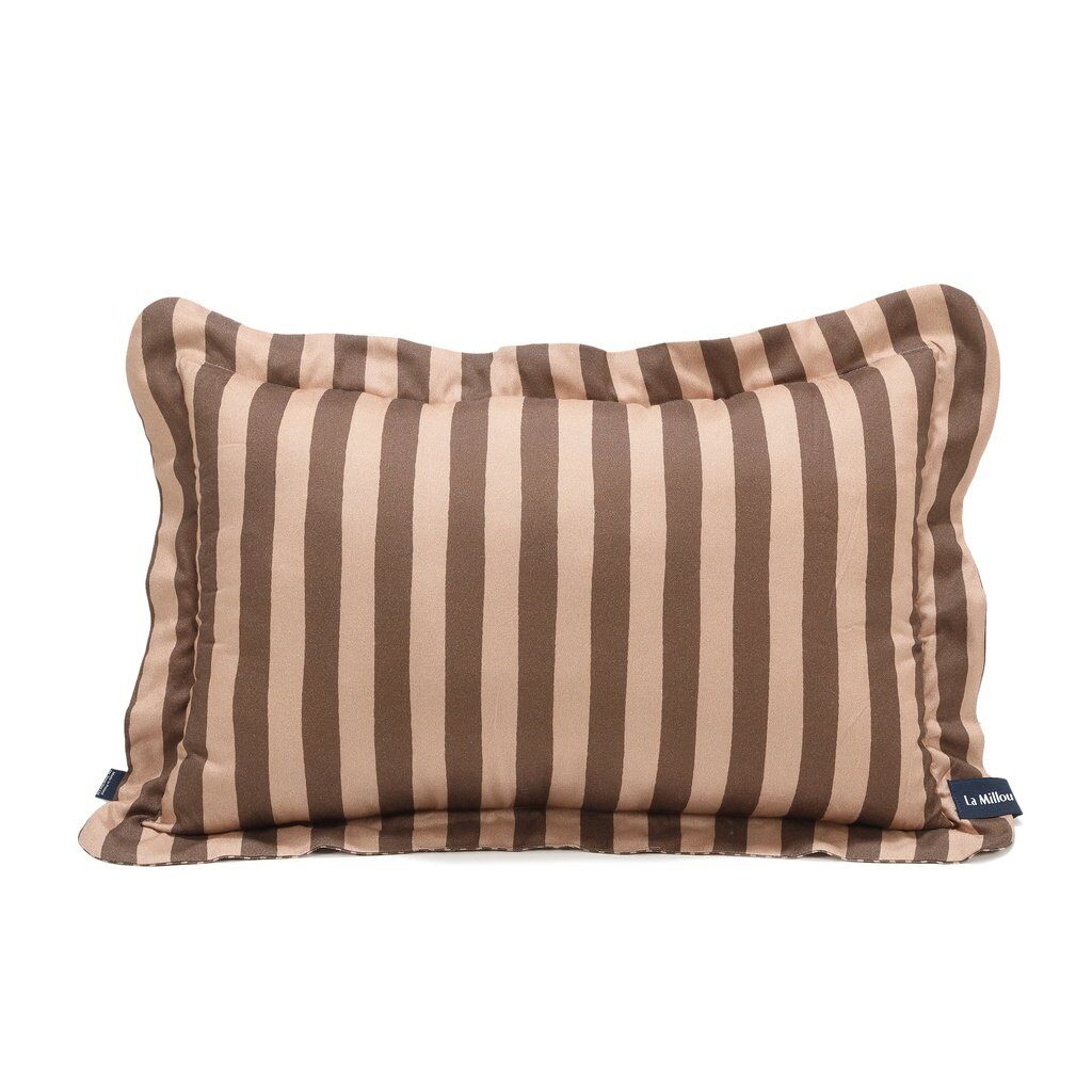Kopfkissen Bambus STRIPES BROWN - XL - 50 x 70 cm Hauptbild