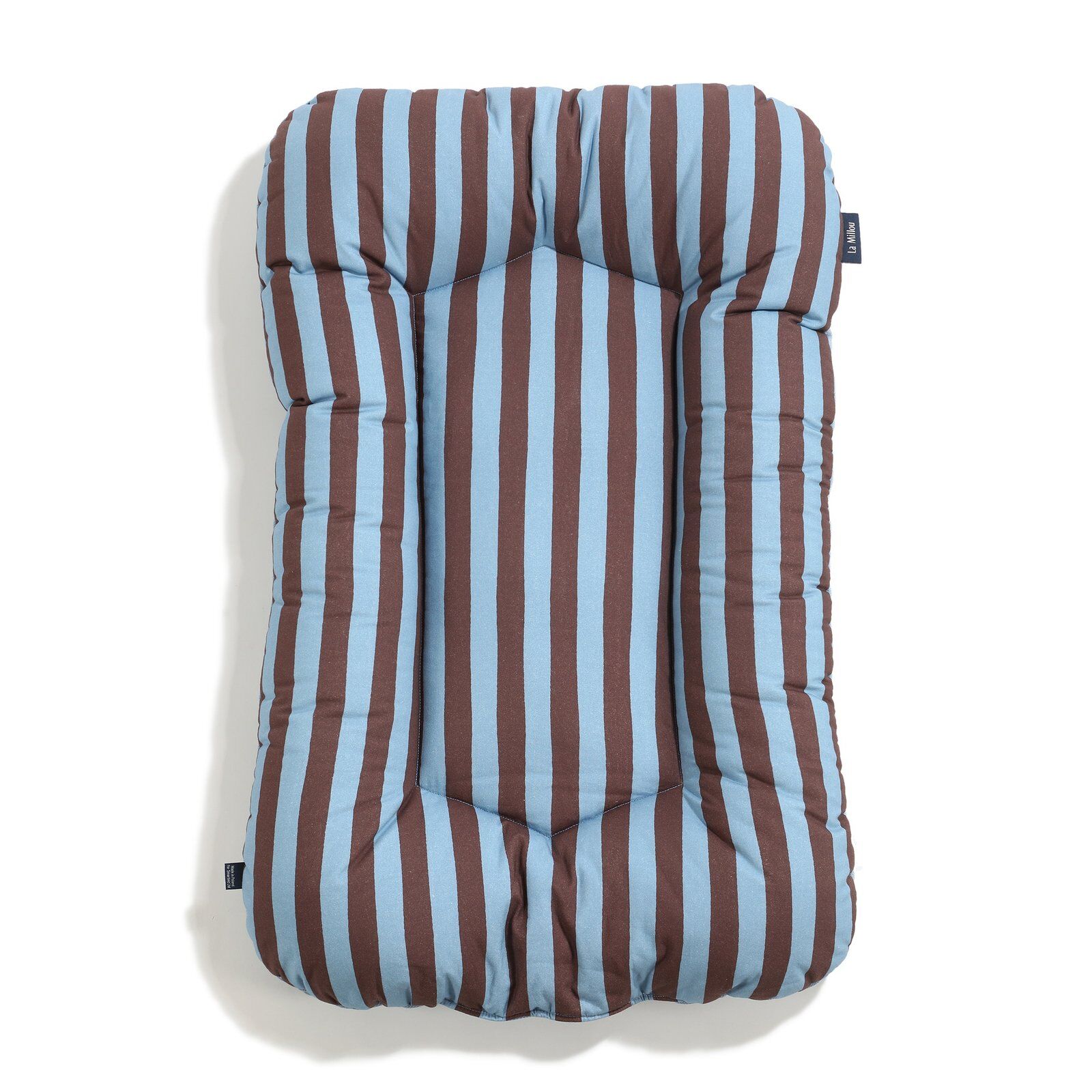 Babynest Baumwolle Velvet STRIPES BLUE - 50 x 86 cm Hauptbild