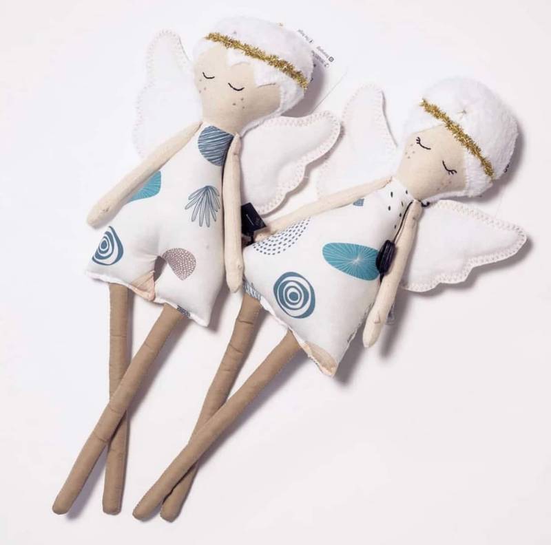 Bambola angelo morbida 35 cm Happiness Boy immagine principale