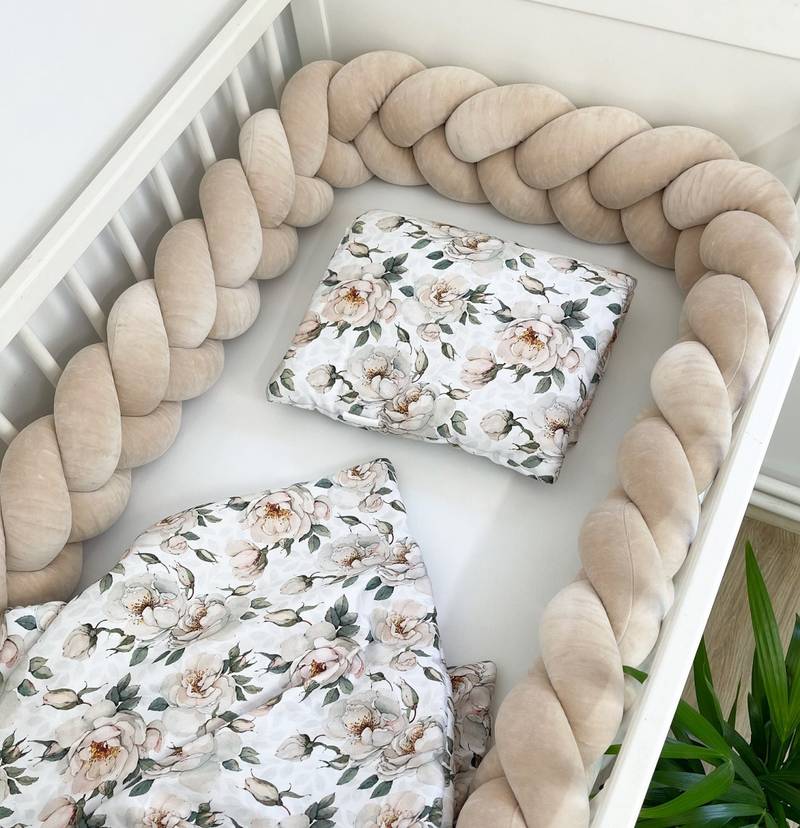 Bettschlange Velours Beige Bettschlange Velours Beige