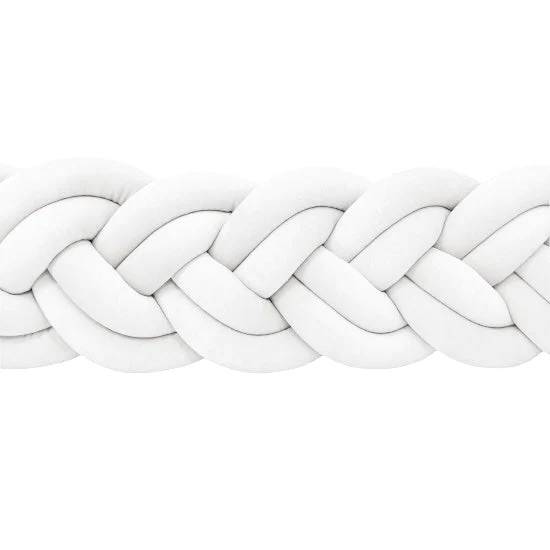 Bettschlange Dual 6 Stränge aus Velours | 200cm | Weiss Hauptbild