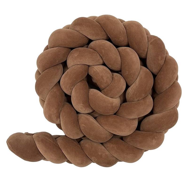 Serpente da letto in velluto, color cioccolato (immagine principale)