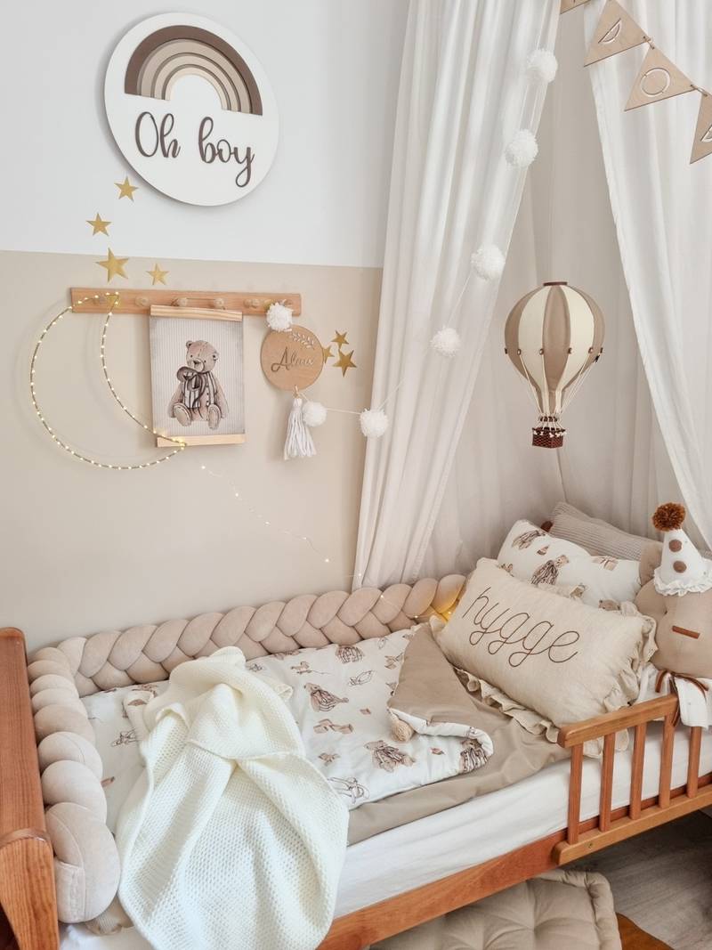 Letto serpente velour beige Piuma da letto in velluto intrecciata | 360 cm | Beige (immagine principale)