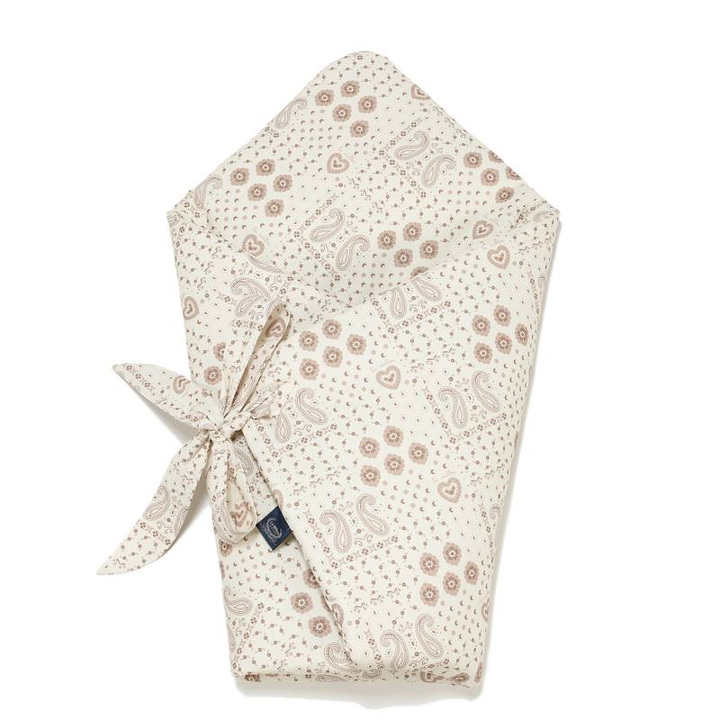 Wrap blanket BANDANA CREAM - S - 75 x 75 cm_Main image