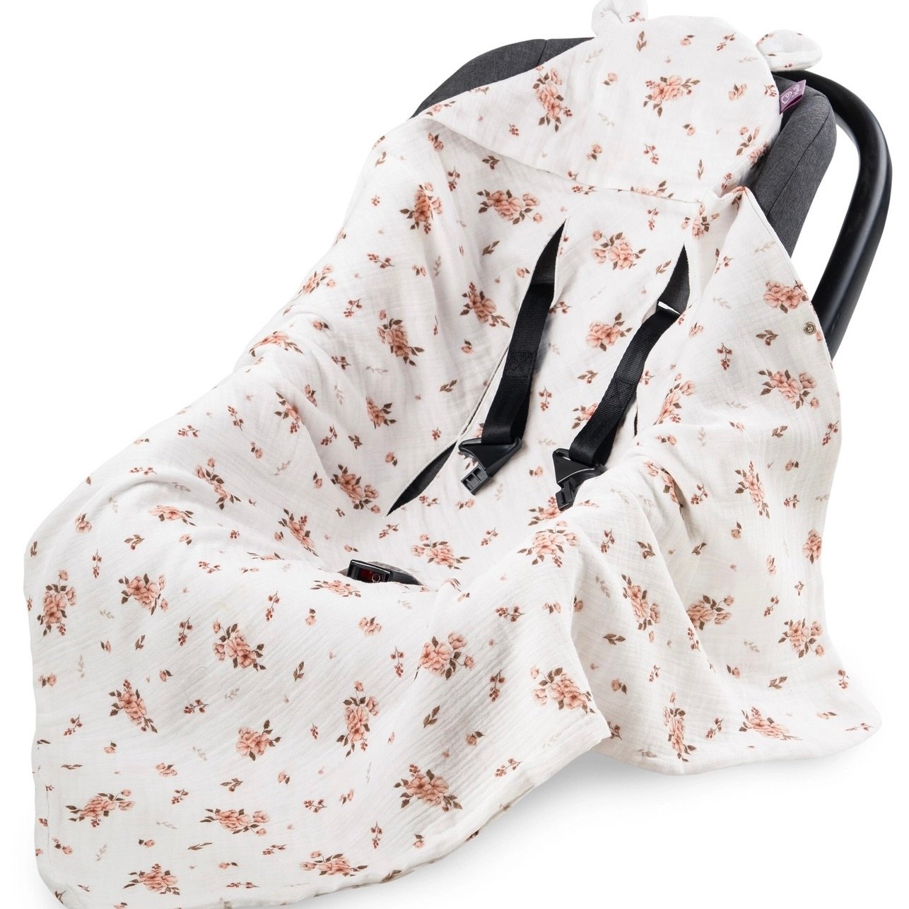 Sommer-Autoschaledecke Musselin Little Flowers - immagine 1