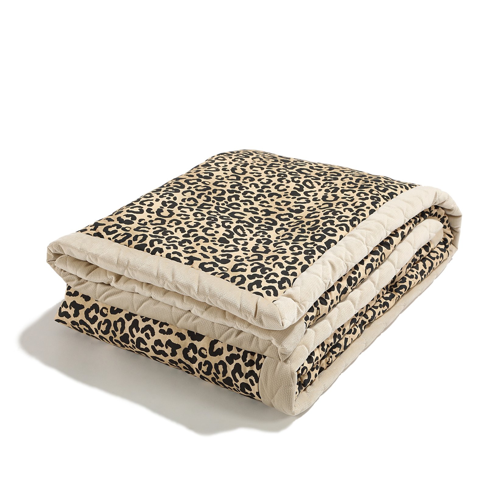 image_1920_6G0lv.jpeg Couverture en velours chaud LÉOPARD CRÈME - XL - 140 x 200 cm Image principale
