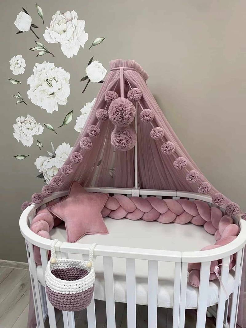Velour bed snake, dirty pink (main image)