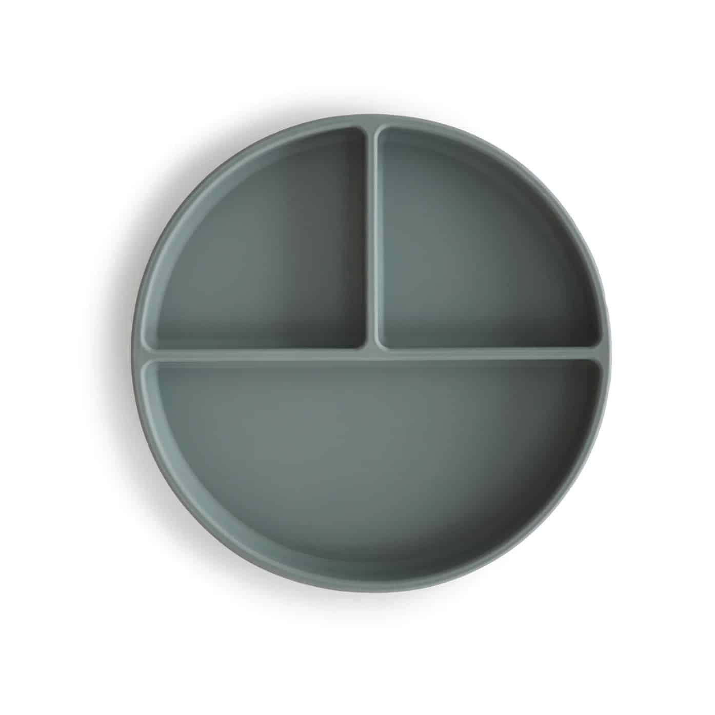 Mushie Silicone plate with suction cup Dried Thyme Main image