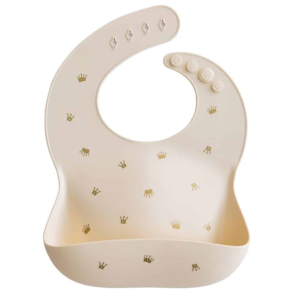 Mushie Silicone Bib Crowns Main Image