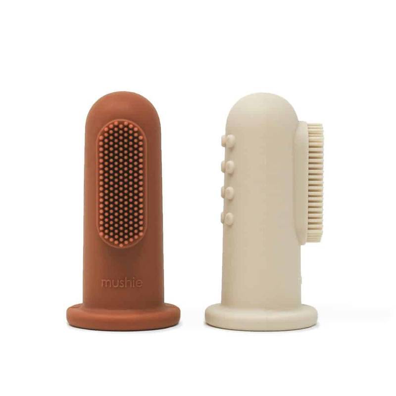 Mushie Finger Toothbrush Clay-Shifting Sand Main Image