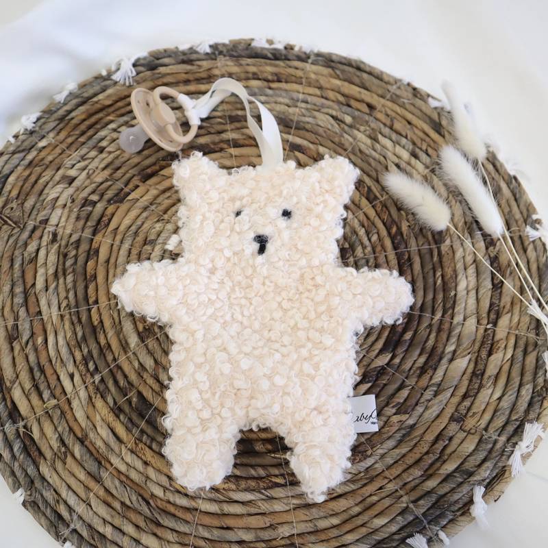 Pacifier Cloth Teddy Cream