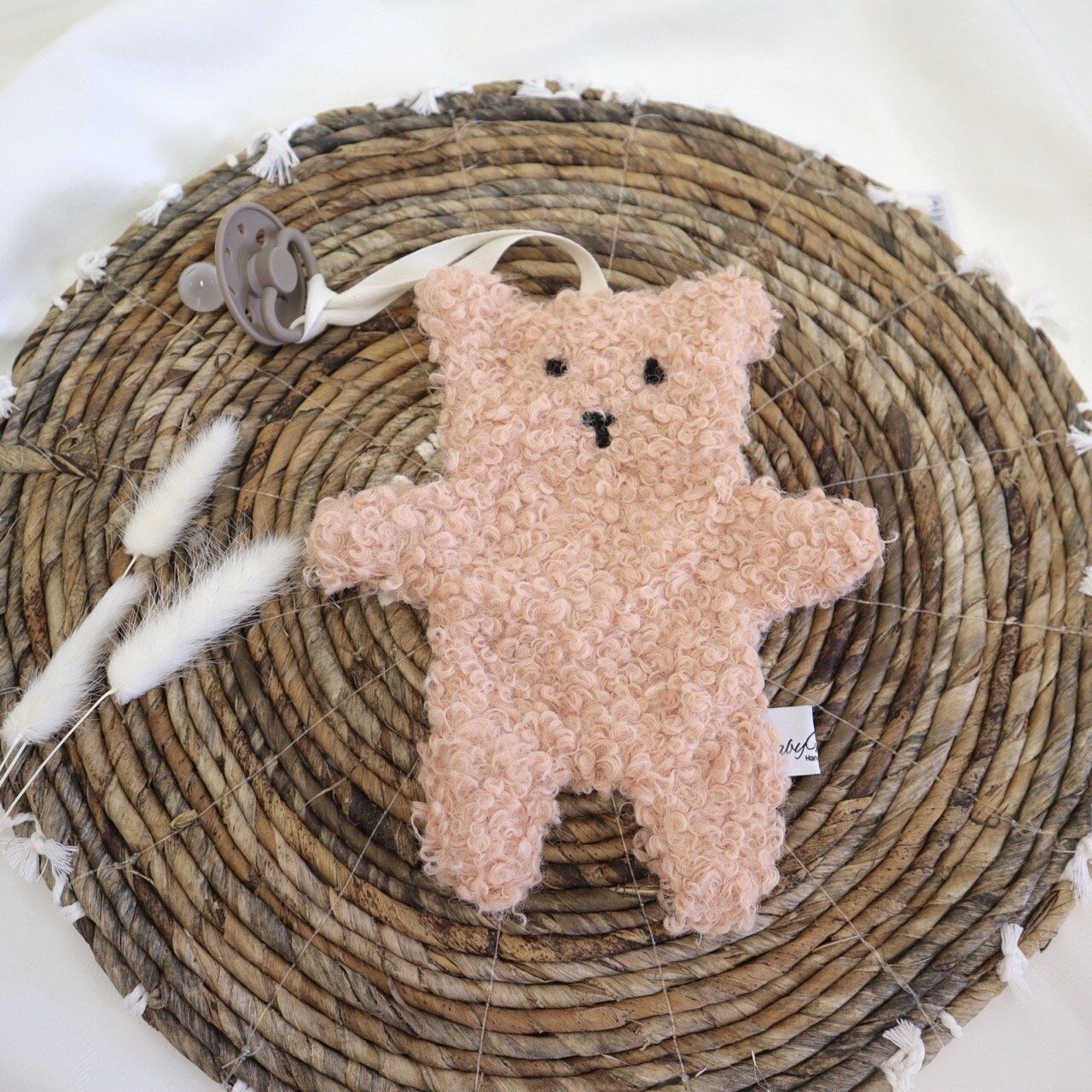 Schnullertuch Teddy Caramel