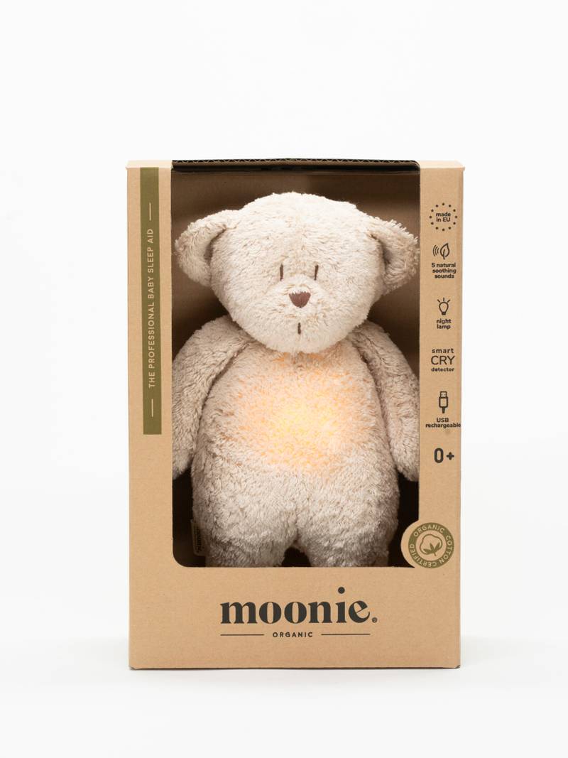 Moonie 2.0 Bear Sand – Sleep aid with pink noise Main image