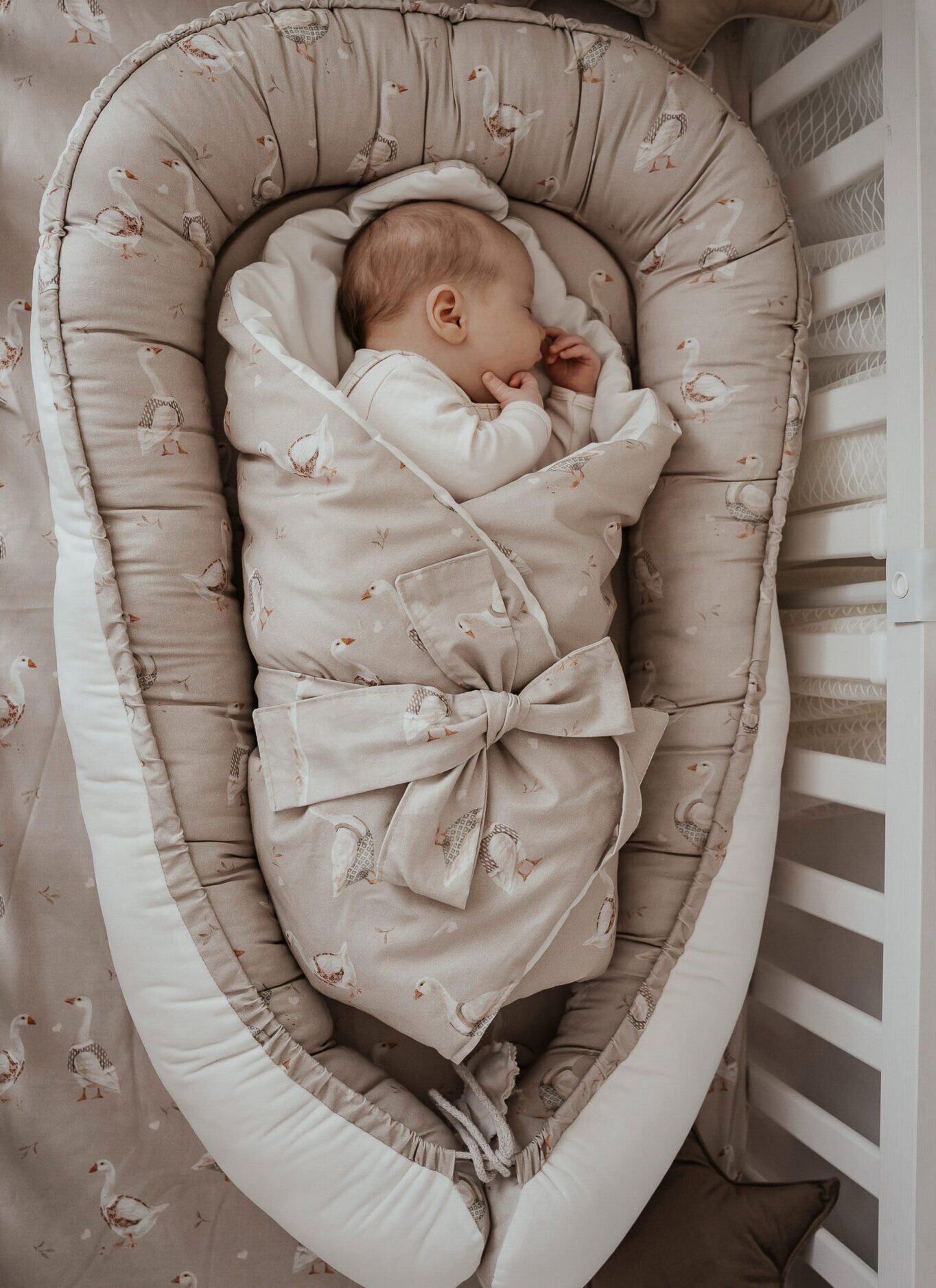 Baby nest | Premium ultra-soft cotton | Set of 4 | Gooses main image