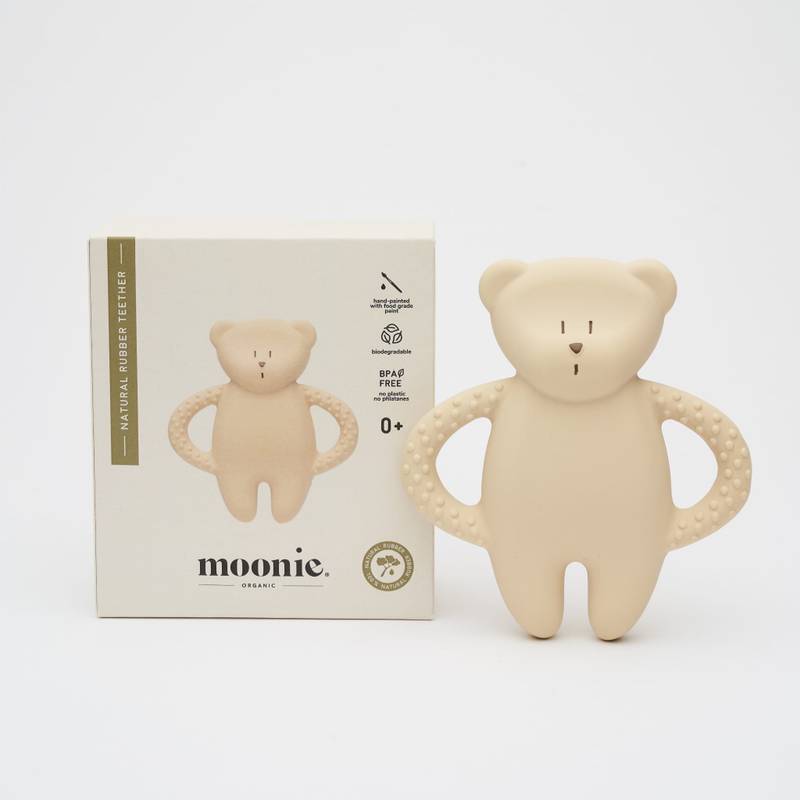 Moonie Naturkautschuk Beissring Bear 27265 Moonie Natural Rubber Teething Ring Bear Main Image