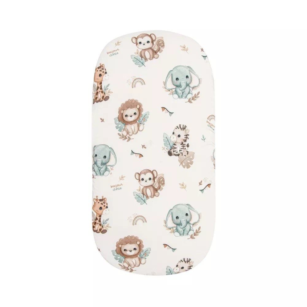 Lenzuolo con angoli elasticizzati premium 75x30 cm – 100% in morbido cotone, traspirante e soffice | Baby Safari 27700 Lenzuolo con angoli elasticizzati premium 75x30 cm – 100% in morbido cotone, traspirante e soffice | Immagine principale Baby Safari