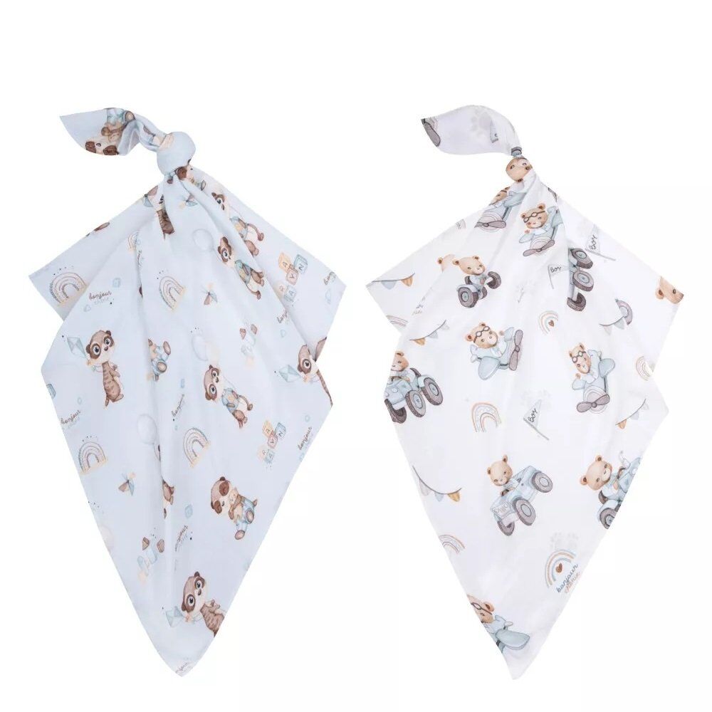 Bambus Mullwindel|2er Set |Weich, Atmungsaktiv & Nachhaltig|Rayan-Bears 28539 Bamboo Muslin Diaper | 2-Pack | Soft, Breathable & Sustainable | Rayan-Bears Main Image