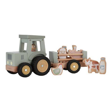 Little Dutch Traktor mit Anhänger Little Farm FSC Hauptbild