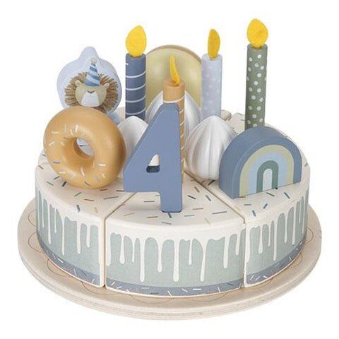 Little Dutch LD Wooden Birthday Cake XL – Blue Main Image