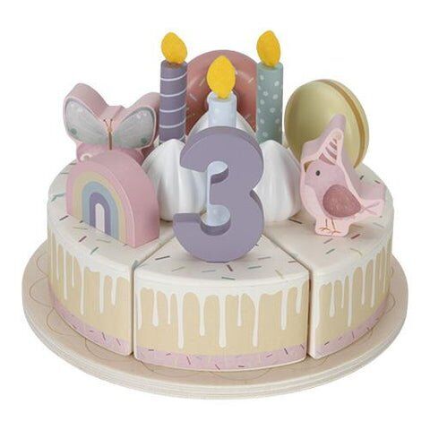 Little Dutch LD Wooden Birthday Cake XL – Pink Main Image
