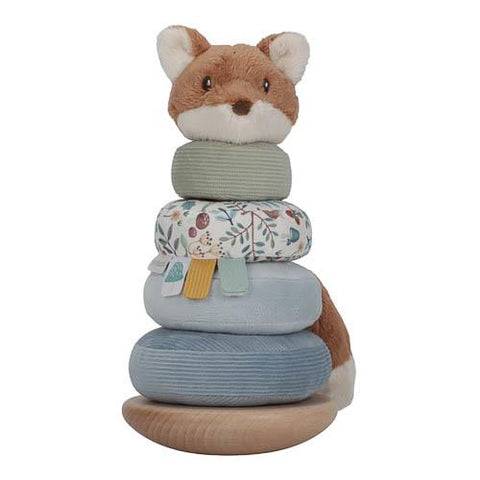 Little Dutch Stacking Tower with Rings - Forest Friends FSC Main Image