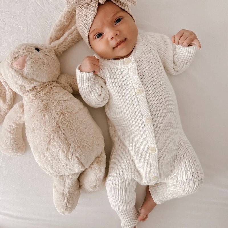 Baby Romper Classic | Pearl | 0-3M Main image