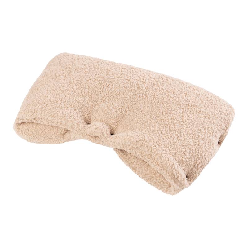 Hand warmer for strollers made of alpaca bouclé – Beige (main image)
