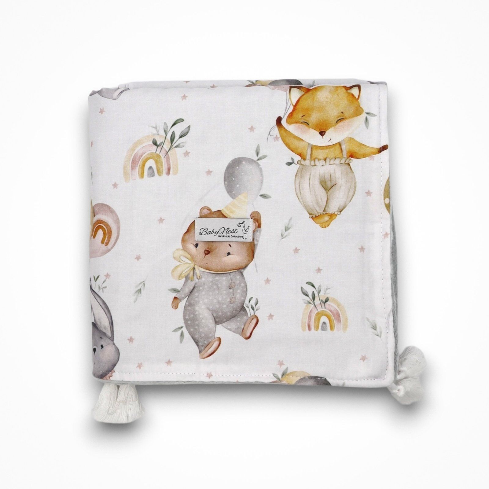 Cuddly blanket | Premium cotton minky | Little Party Friends main image