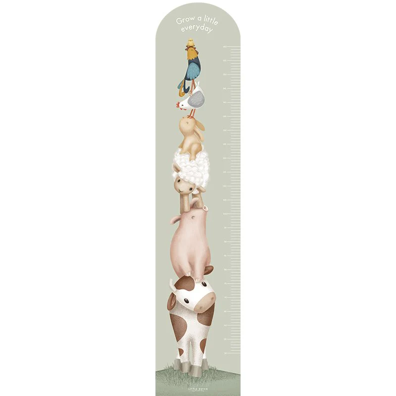 Little Dutch Messlatte Wandsticker / Wandaufkleber Little Farm Hauptbild