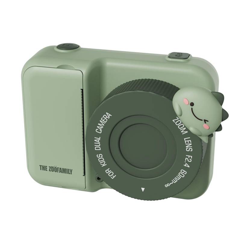 The Zoofamily - Kids Camera P2 Print Dino Green Main Image