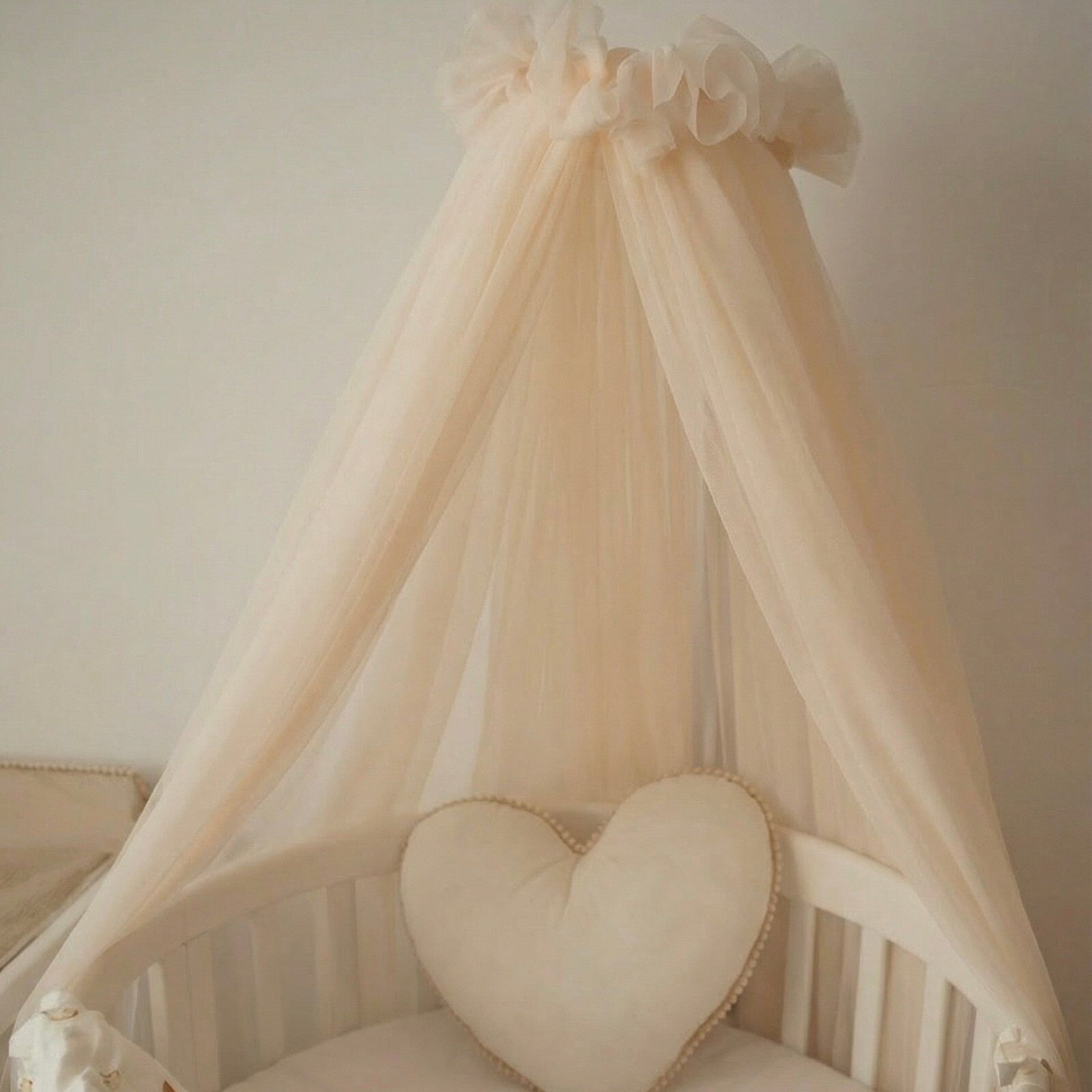 Bed canopy tulle champagne additional image-2