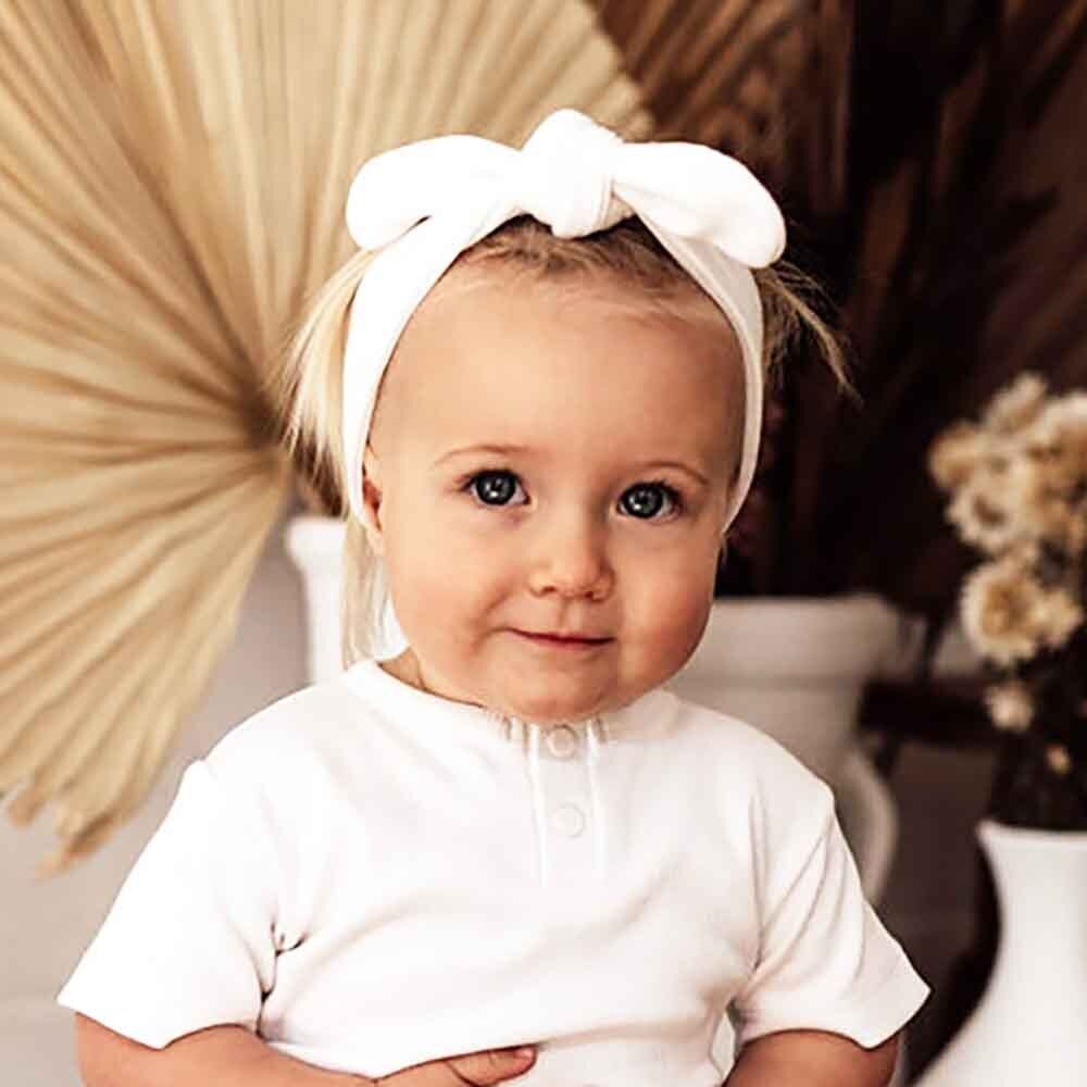 Milk Ribbed Organic Topknot - Image 1