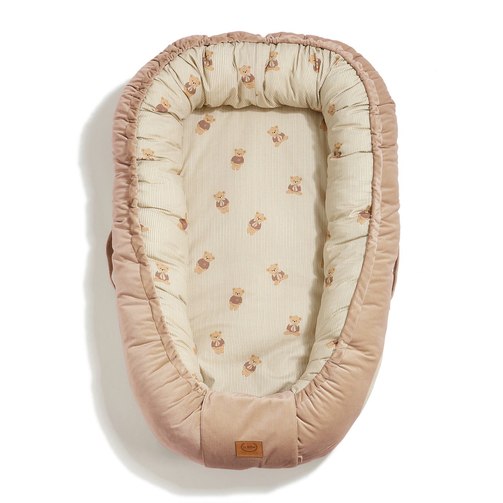 La Millou Babynest Velvet Baby Bear 33486 Kokon Best Nest Velvet BABY BEAR M copy