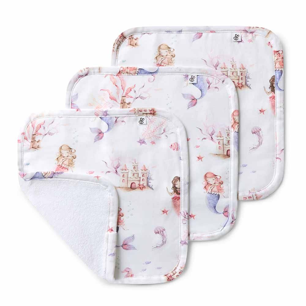 Mermaid Bio-Waschlappen 3er-Pack - Image 1