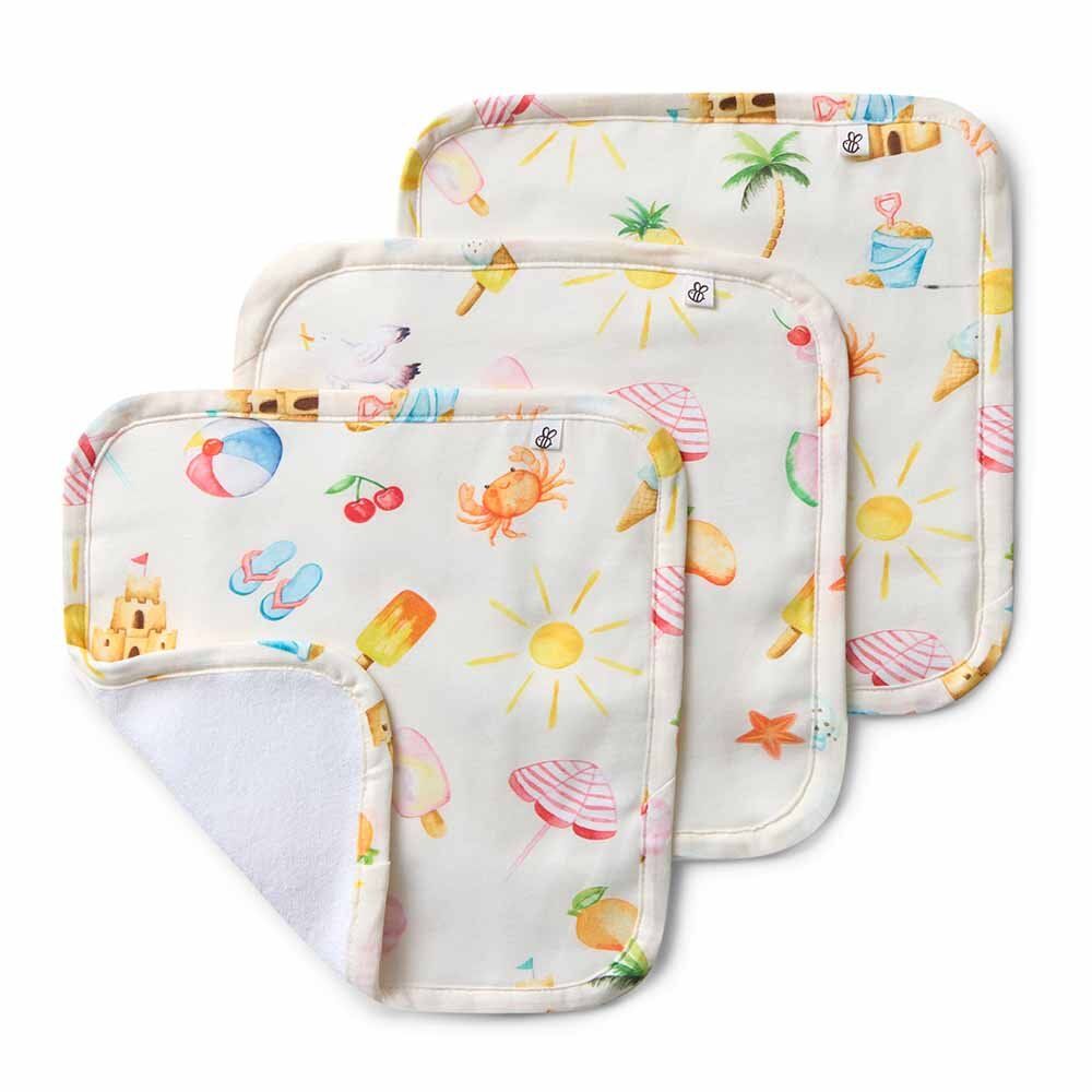 Beach Fun Bio-Waschlappen 3er-Pack - Image 1