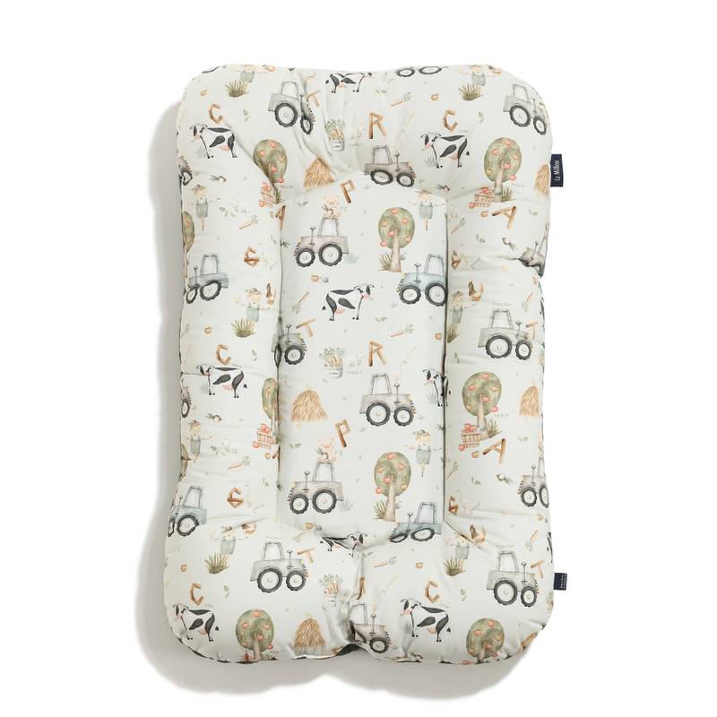 Babynest Baumwolle Velvet ABC FARM - M - 50 x 86 cm_Hauptbild