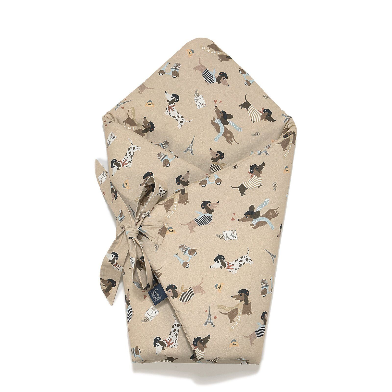 Wrap blanket PIERRE THE DOG - S - 75 x 75 cm_Main image