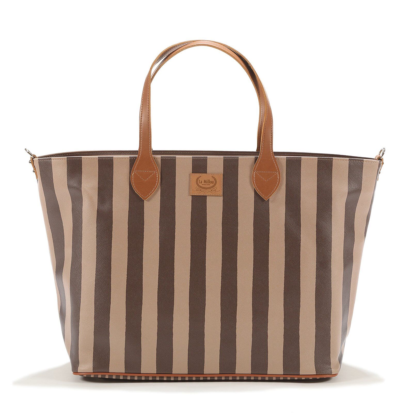 Sac Feeria STRIPES MARRON - Image principale