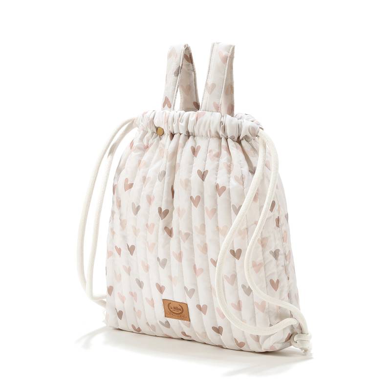 Kinderwagen-Rucksack Nylon HEARTBEAT BEIGE_Hauptbild