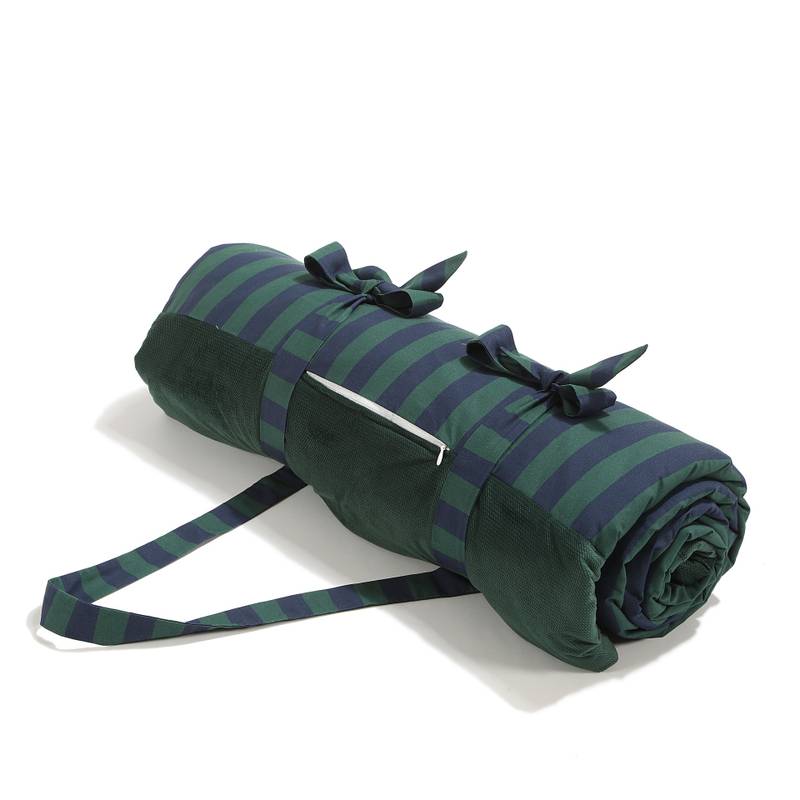 Coperta da picnic a righe verdi - XXL - 180 x 190 cm_Immagine principale