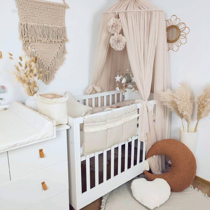 Baldacchino in tulle beige - Immagine principale