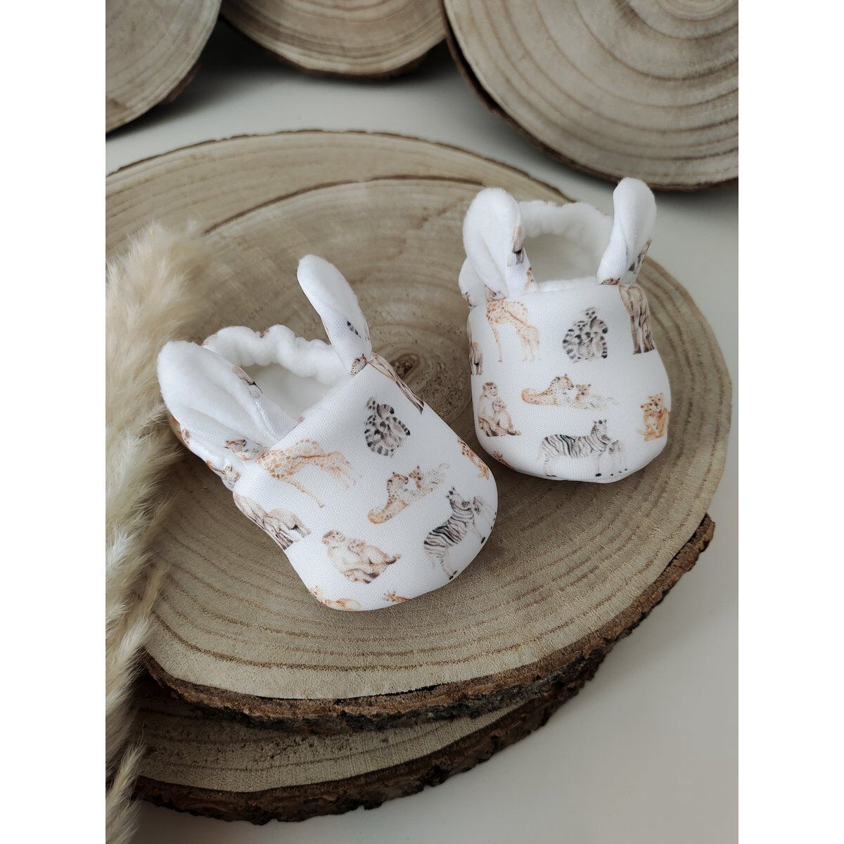 Scarpine Tiffany Couture per neonati, modello Safari mamma e bebè (0-3 mesi) - Immagine principale