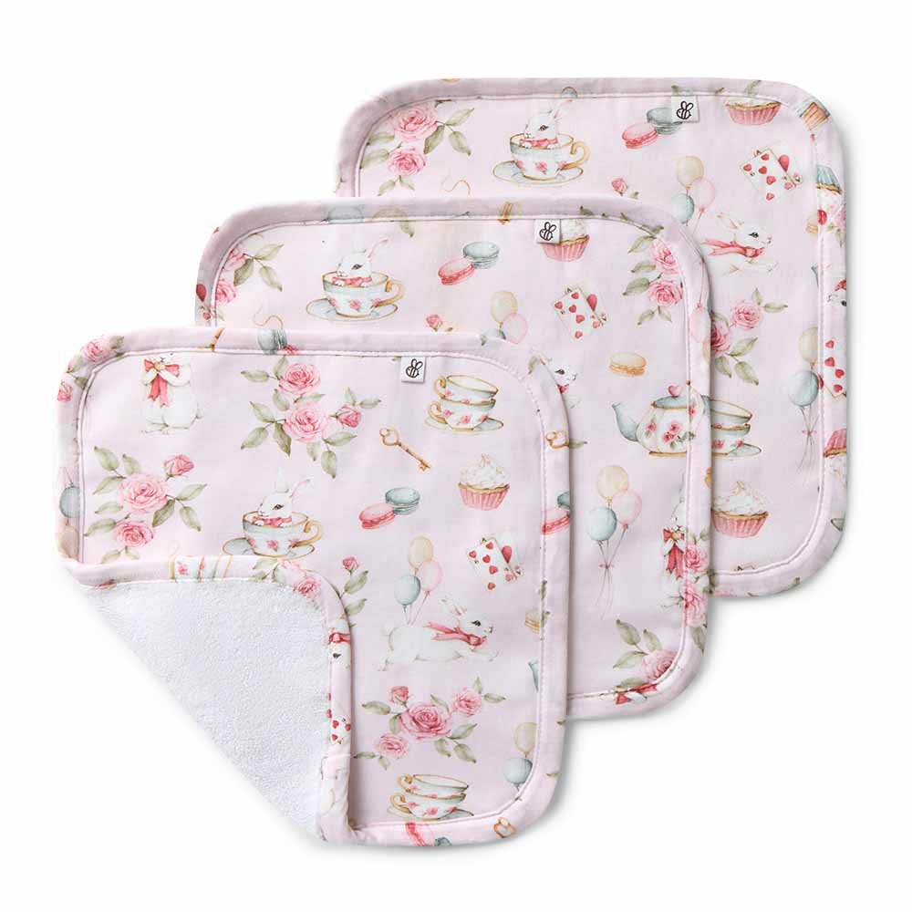 Alices-Tea-party-wash-cloths-1_1000x@2x.jpg Alice's Tea Party Bio-Waschlappen 3er-Pack - immagine 1