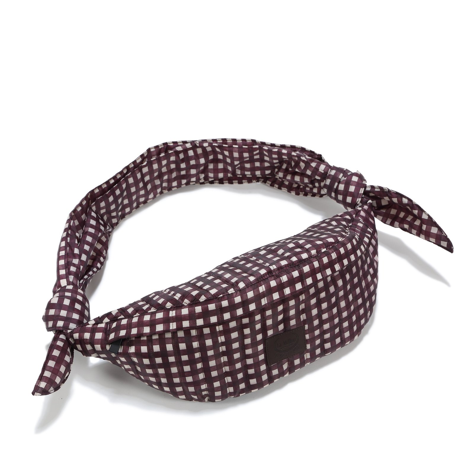 Marsupio in nylon BORDEAUX VICHY_Immagine principale