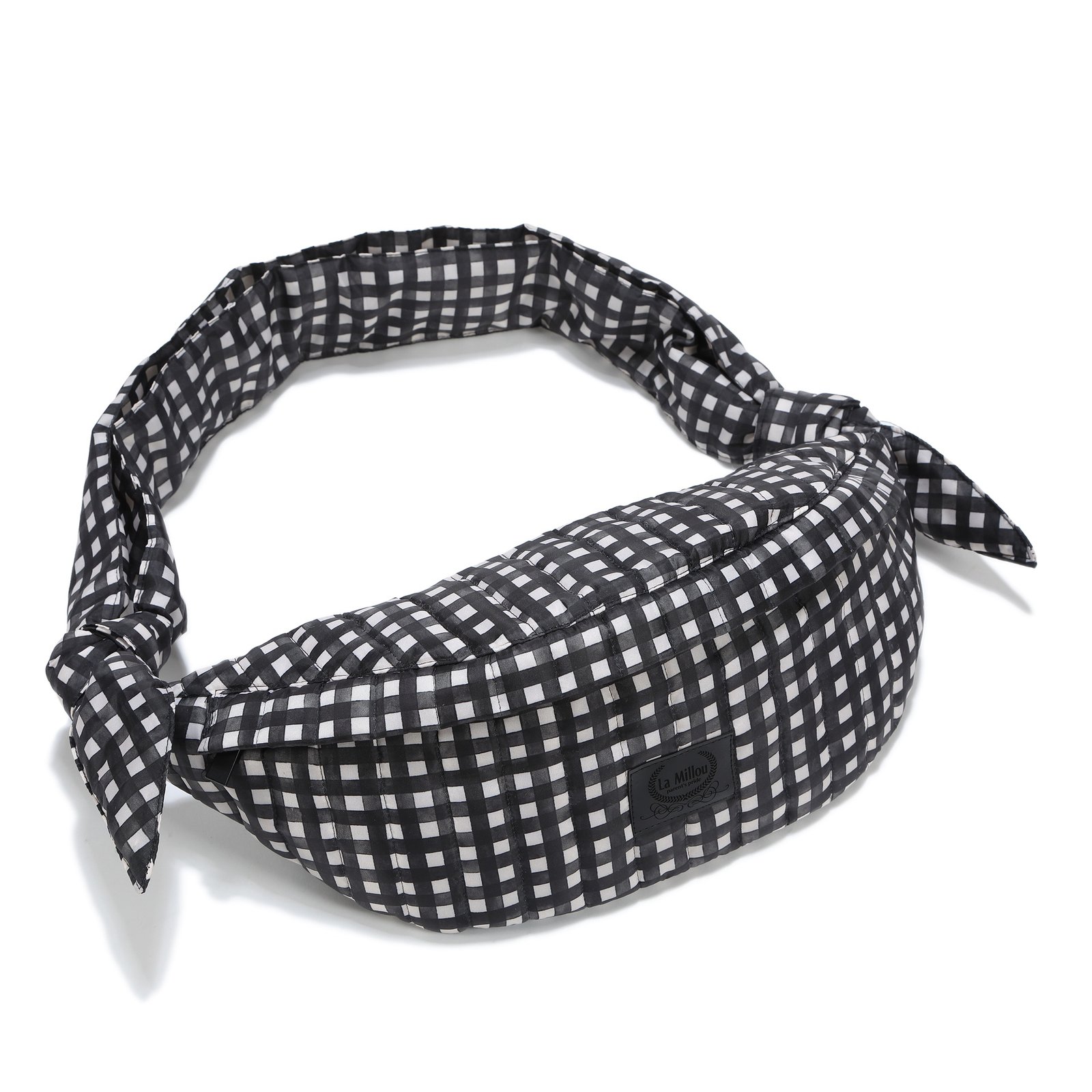 Bauchtasche aus Nylon BLACK VICHY Hauptbild