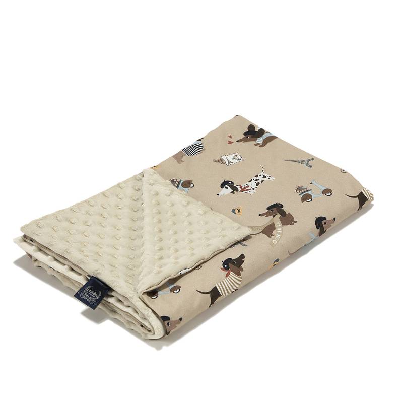 Leichte Decke Minky PIERRE THE DOG - M - 80 x 100 cm_Hauptbild