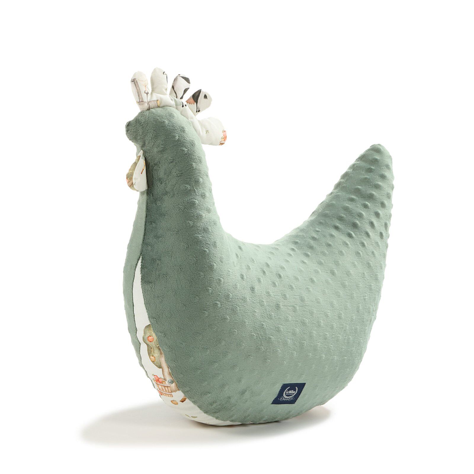 Grandma Dana's Hen Pillow Minky ABC FARM_Main image