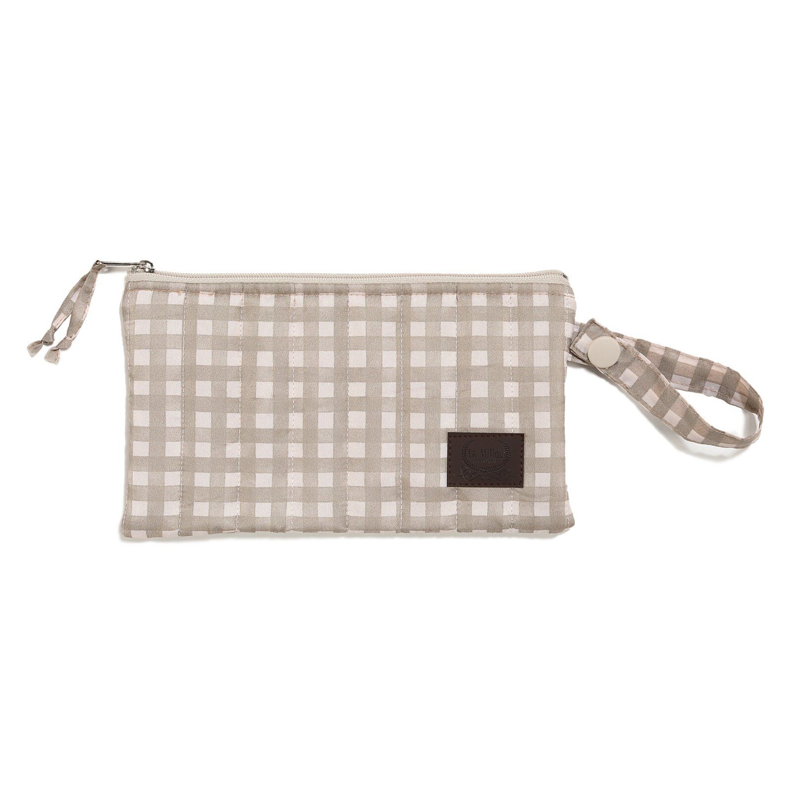 Pochette in nylon BEIGE VICHY_immagine principale