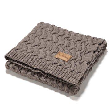 image_1920_z4KaO.jpeg Warme Decke Merino 100% STONED BROWN - S - 85 x 85 cm – Bild 1
